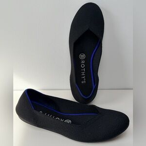 Rothy's Black The Flat Round Toe Ballet Flats Size 8